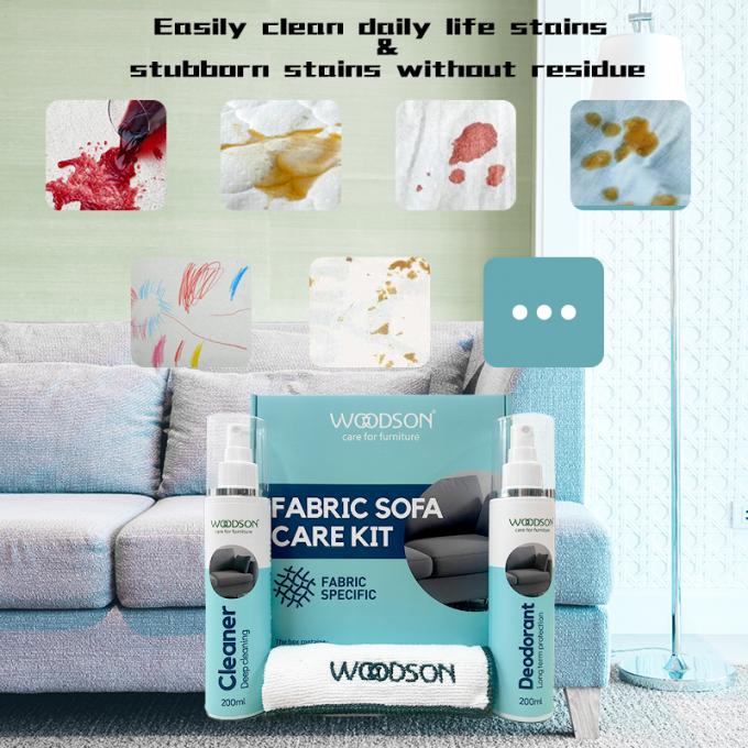 Kit de cuidados com móveis de tecido Assento de carro Sofas de tecido branco Limpeza Sabão Spray líquido Limpeza de tecido e desodorante 2