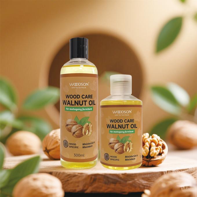 Óleo de cuidados com móveis para madeira 150 ml Tratamento de Mahogany de nozes Óleo natural de cuidados com madeira Nutre hidratação profunda Manutenção 2