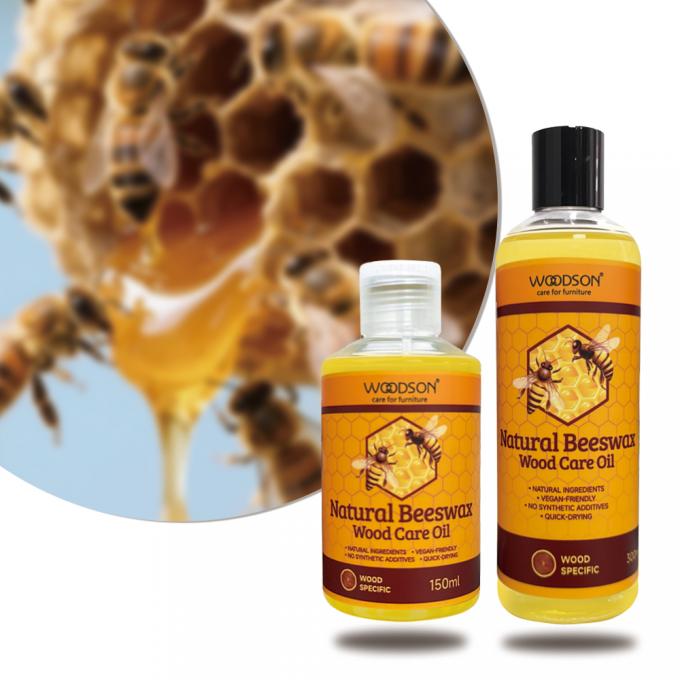 Cera de Abelha para Cuidado de Móveis de Madeira Hidratante de Longa Duração Reproduz Cera de Abelha Natural Quente e Brilhante Protetor de Óleo de Cera de Madeira 150ml 1